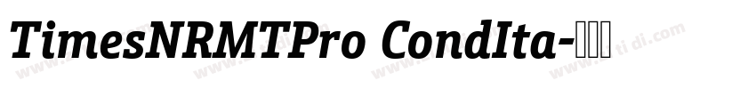 TimesNRMTPro CondIta字体转换